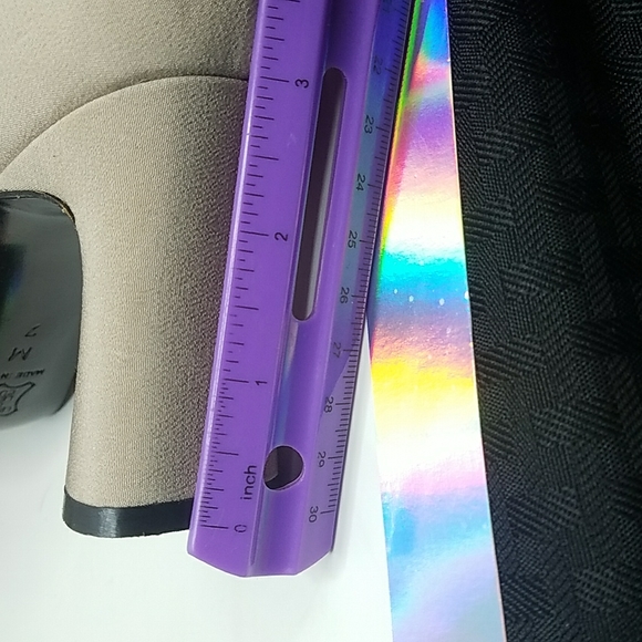 Yves Saint Laurent Beige Block Heels Leather Italy Made Size 7 Medium - Picture 6 of 9